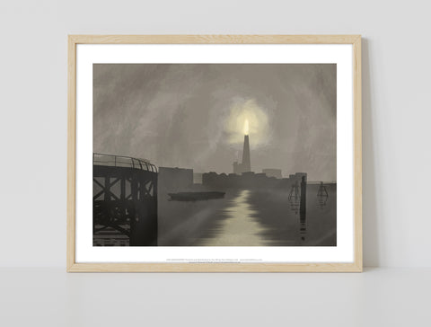 The Shard In The Fog By Artist Richard O'Neill - Art Print