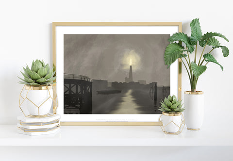The Shard In The Fog By Artist Richard O'Neill - Art Print