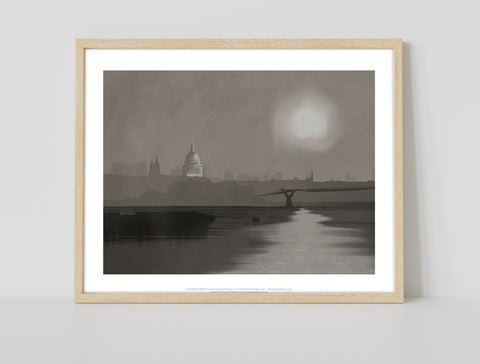 St Paul's In The Fog By Artist Richard O'Neill - Art Print