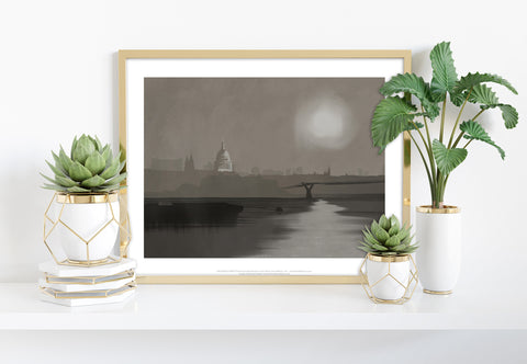 St Paul's In The Fog By Artist Richard O'Neill - Art Print