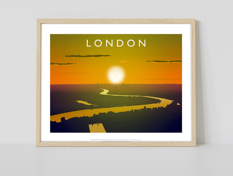 London Sunrise By Artist Richard O'Neill - 11X14inch Premium Art Print