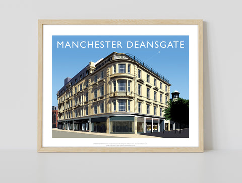 Manchester Deansgate By Artist Richard O'Neill - Art Print