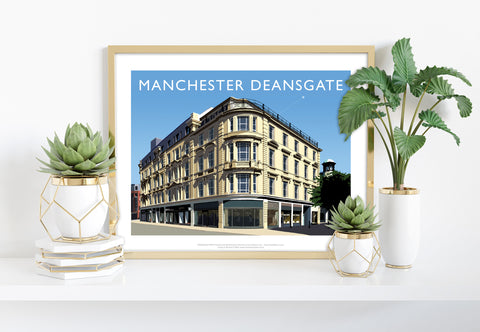 Manchester Deansgate By Artist Richard O'Neill - Art Print