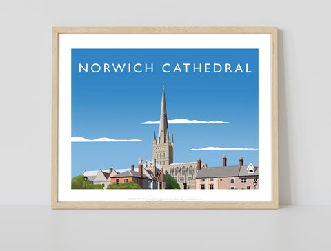 Norwich Cathedral By Artist Richard O'Neill - Art Print