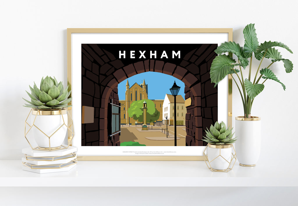 Hexham By Artist Richard O'Neill - 11X14inch Premium Art Print