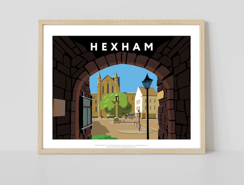 Hexham By Artist Richard O'Neill - 11X14inch Premium Art Print
