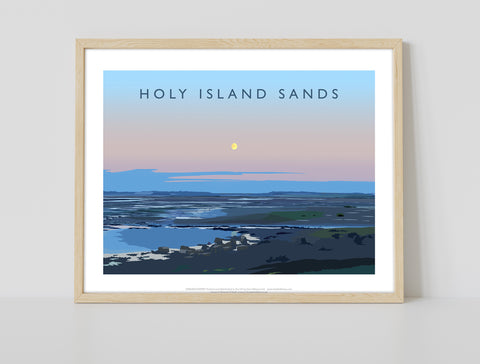 Holy Island Sands By Artist Richard O'Neill - Art Print