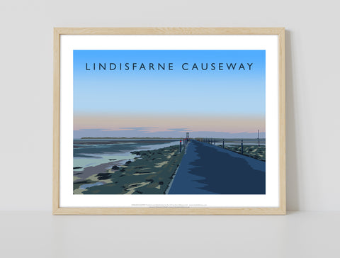 Lindisfarne Causeway By Artist Richard O'Neill - Art Print