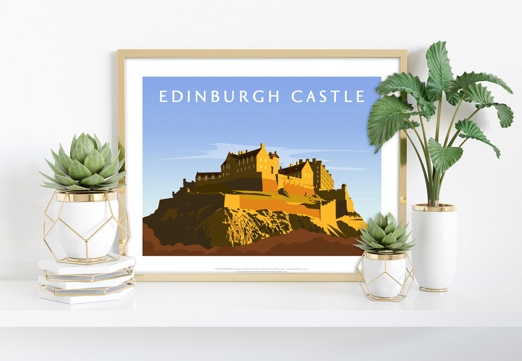 Edinburgh Castle By Artist Richard O'Neill - Art Print