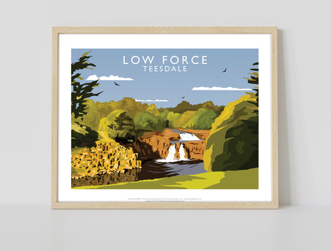 Low Force, Teesdale By Artist Richard O'Neill - Art Print