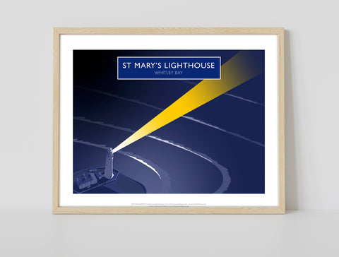 St Mary's Lighthouse, Whitley Bay -Richard O'Neill Art Print