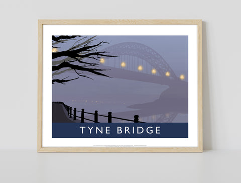 Tyne Bridge, Fog By Artist Richard O'Neill - Art Print