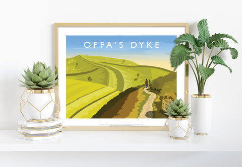Offa's Dyke, Severn Estuary - 11X14inch Premium Art Print