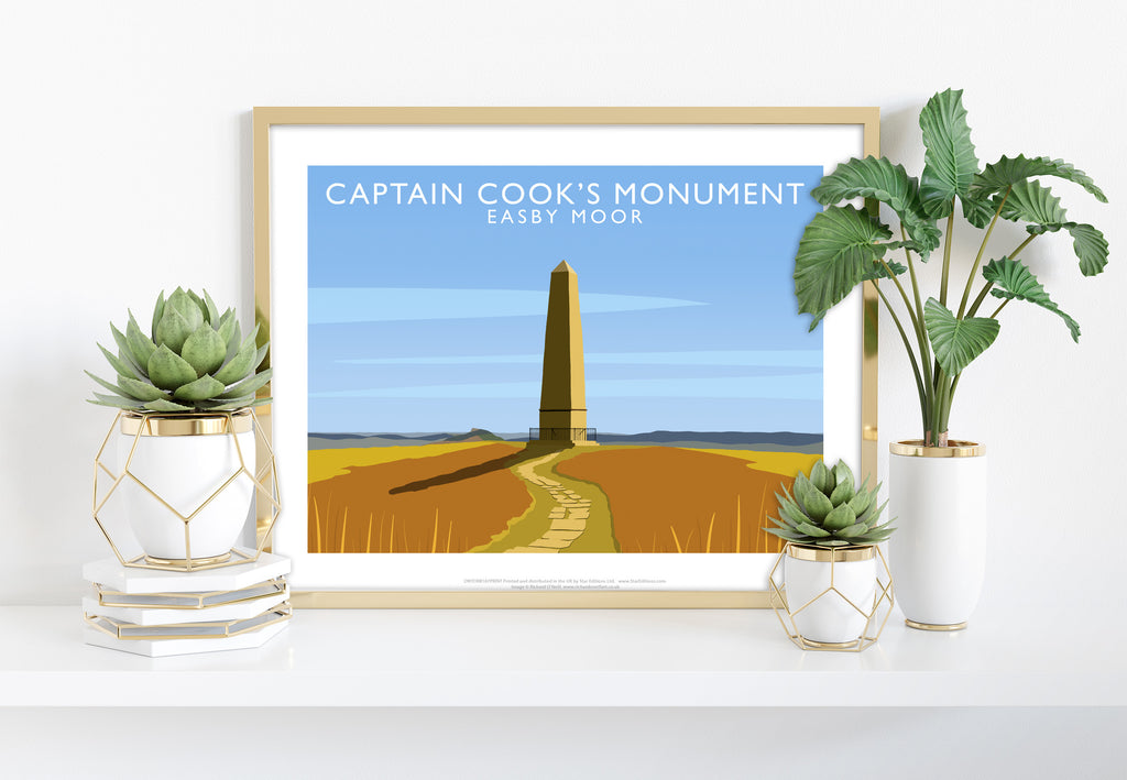 Captain Cook's Monument, Easby Moor - Art Print