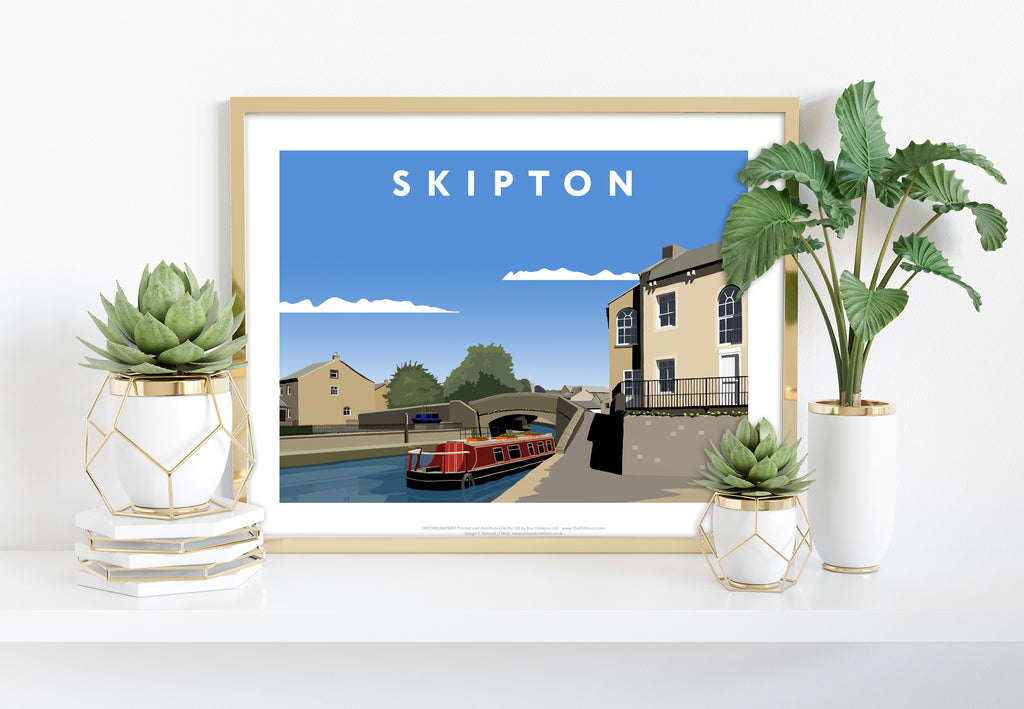 Skipton By Artist Richard O'Neill - 11X14inch Premium Art Print