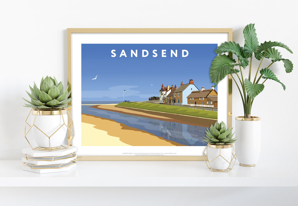 Sandsend By Artist Richard O'Neill - Premium Art Print