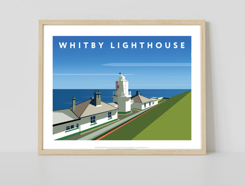 Whitby Lighthouse By Artist Richard O'Neill - Art Print