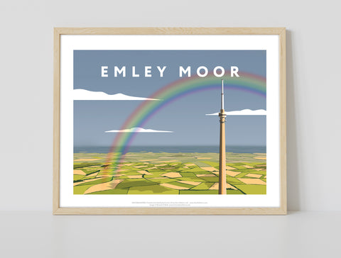 Emley Moor By Artist Richard O'Neill - Premium Art Print