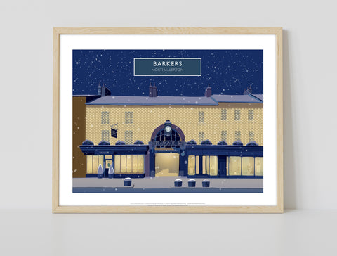 Barkers, Northallerton In Snow - Richard O'Neill Art Print