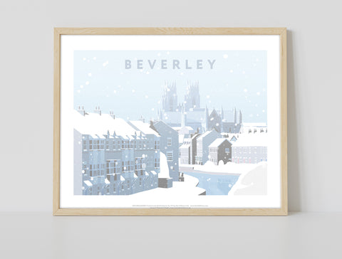 Beverley In Snow By Artist Richard O'Neill - Art Print