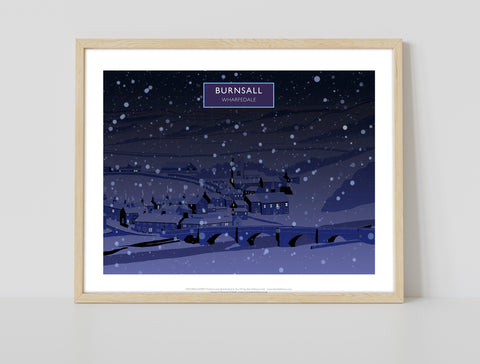 Burnsall, Wharfedale In Snow - Richard O'Neill Art Print