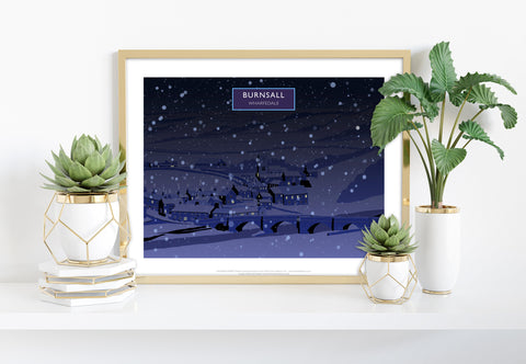 Burnsall, Wharfedale In Snow - Richard O'Neill Art Print