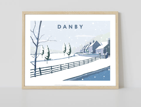 Danby In Snow By Artist Richard O'Neill - Premium Art Print