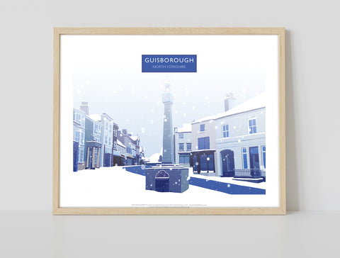 Guisborough, North Yorkshire In Snow - Art Print