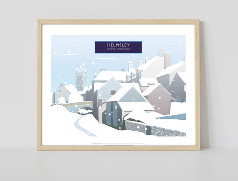 Helmsley, North Yorkshire In Snow -Richard O'Neill Art Print