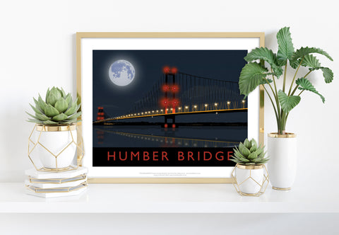 Humber Bridge, Yorkshire - 11X14inch Premium Art Print