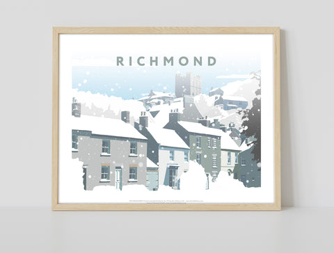 Richmond In Snow By Artist Richard O'Neill - Art Print