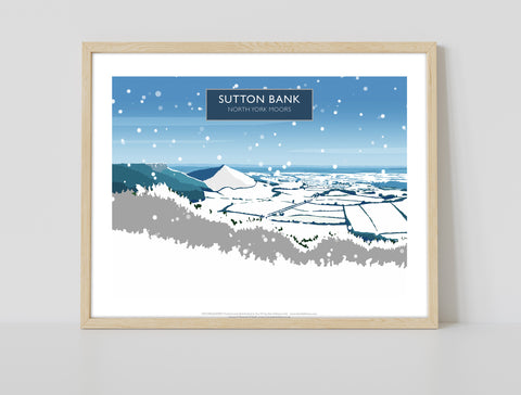 Sutton Bank, North York Moors In Snow - Art Print