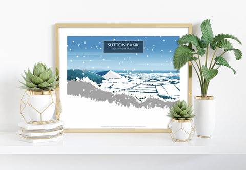 Sutton Bank, North York Moors In Snow - Art Print