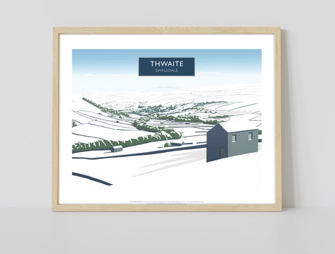 Thwaite, Swaledale In Snow - Richard O'Neill Art Print