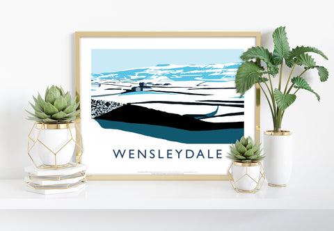 Wensleydale In Snow By Artist Richard O'Neill - Art Print