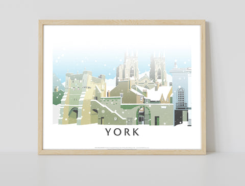 York In Snow By Artist Richard O'Neill - Premium Art Print