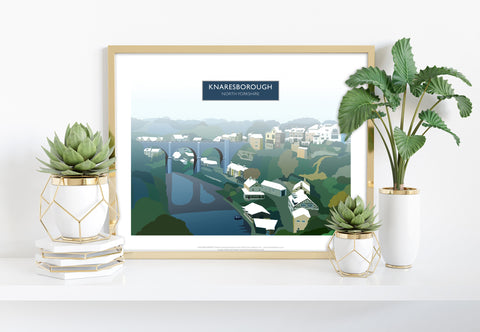 Knaresborough, North Yorkshire In Snow -Art Print