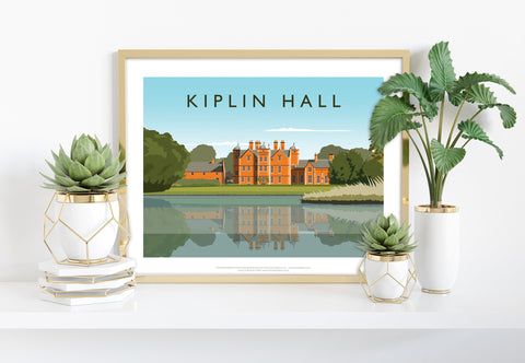 Kiplin Hall By Artist Richard O'Neill - Premium Art Print