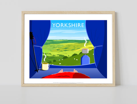 Camping In Yorkshire By Artist Richard O'Neill - Art Print