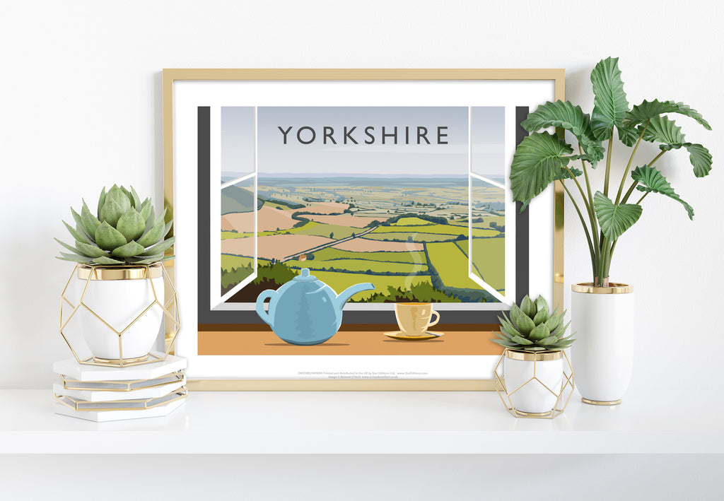 Yorkshire From The Window - Richard O'Neill Art Print