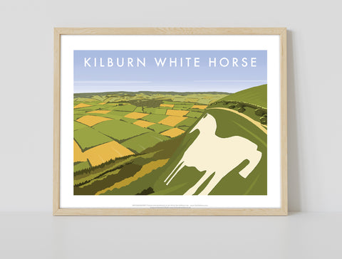 Kilburn White Horse By Artist Richard O'Neill - Art Print