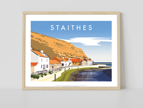 Staithes By Artist Richard O'Neill - Premium Art Print