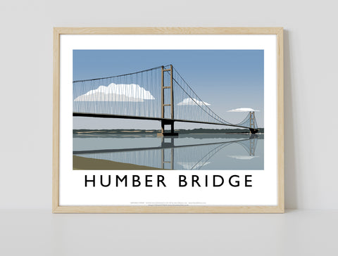 Humber Bridge By Artist Richard O'Neill - Premium Art Print