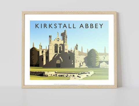 Kirkstall Abbey By Artist Richard O'Neill - Art Print