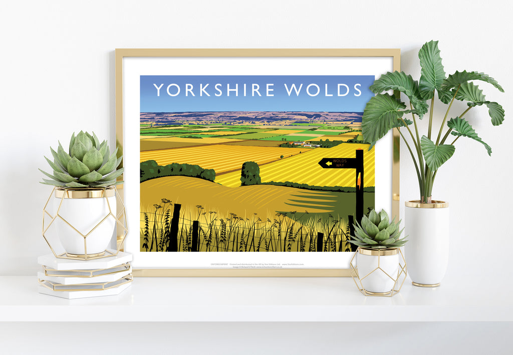 Yorkshire Wolds By Artist Richard O'Neill - Art Print