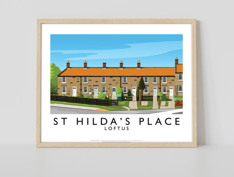 St Hilda's Place, Loftus By Artist Richard O'Neill Art Print
