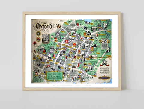 Oxford Map - 11X14inch Premium Art Print