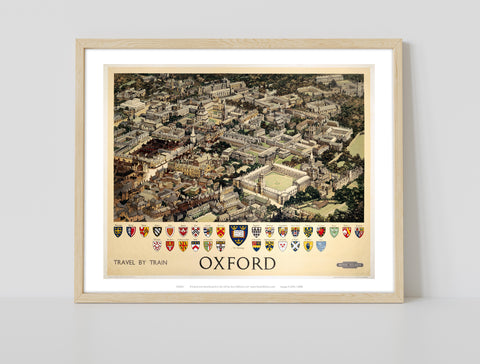 Oxford View From Air - 11X14inch Premium Art Print