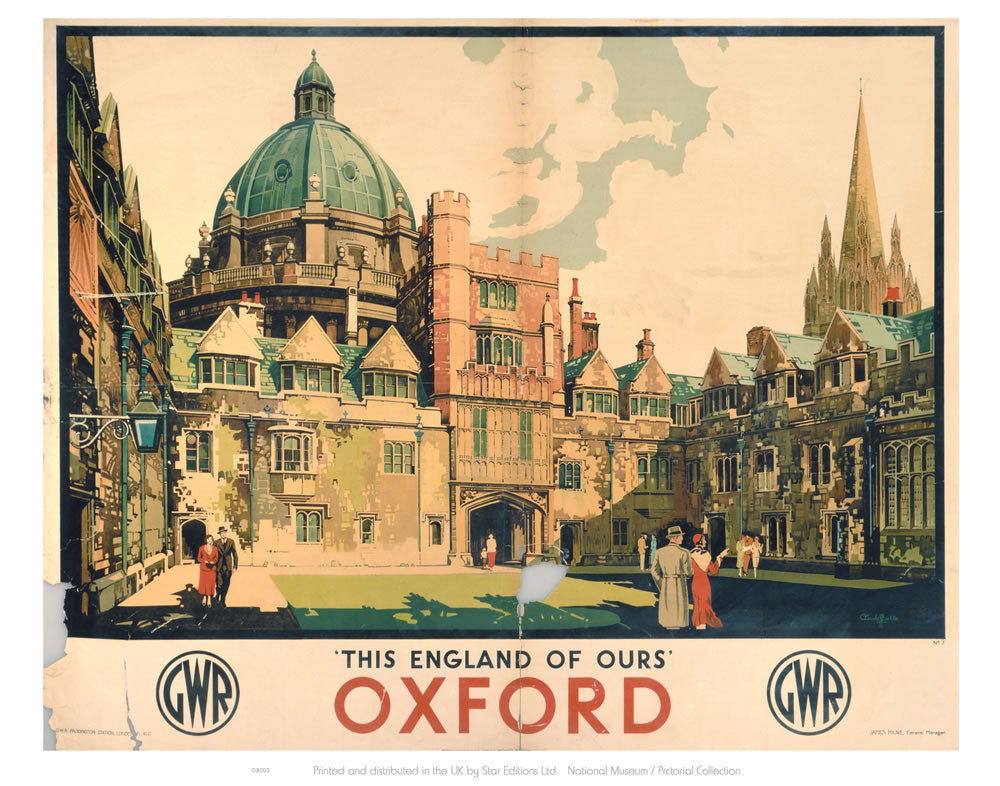 This England of Ours Oxford 24" x 32" Matte Mounted Print