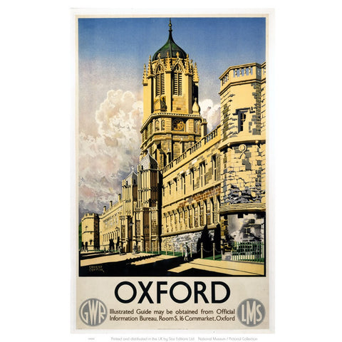 Oxford GWR Colleges 24" x 32" Matte Mounted Print